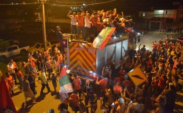 Uma recepção digna dos campeões