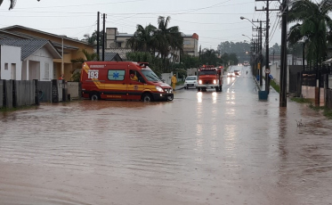 Com a chuva, problemas em Morro da Fumaça