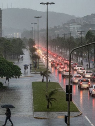 Temporal ganha força e atinge várias regiões de Santa Catarina