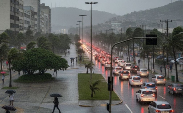 Temporal ganha força e atinge várias regiões de Santa Catarina