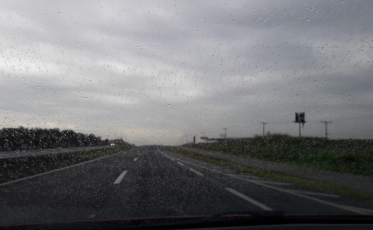 E o Sônego acertou a hora da chuva