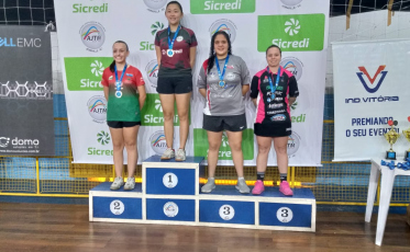 Catarinenses em terceiro no Estadual de Tênis de Mesa