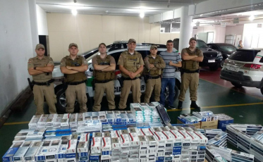 PM flagra contrabando de cigarros em Içara