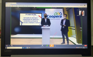 Sucesso na Assembleia Extraordinária virtual realizada pela Coopera