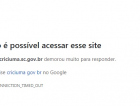 Os transtornos com o site da prefeitura fora do ar