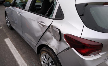 Acidente entre carro e moto é registrado em Jaguaruna