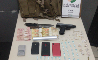 Tráfico de drogas: mulher presa e menor apreendido 