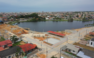 Balneário Rincão: obra na Lagoa do Jacaré está com 70% dos serviços concluídos