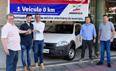Governo de Siderópolis adquiri veículo zero km para médico veterinário