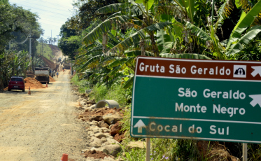 Obras da tubulação de gás causa mudança no trânsito em Siderópolis