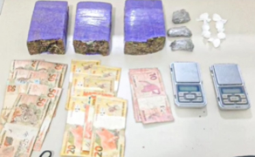 PM apreende mais de um quilo de maconha em Tubarão