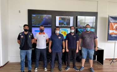 Defesa Civil de Criciúma recebe visita técnica de Brusque