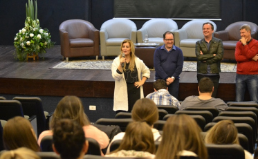 Diálogos Unesc reunindo Reitoria e acadêmicos na Universidade