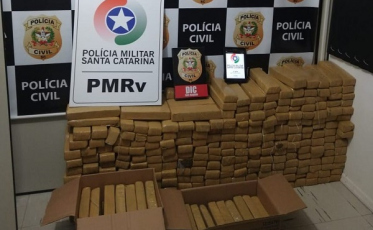Polícia Apreende mais de 250 kg de maconha na serra catarinense