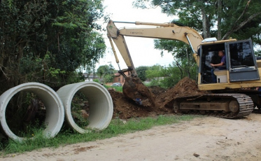 Drenagem auxiliará contenção de cheias no bairro Nossa Senhora de Fátima  