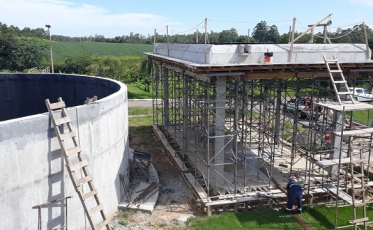 Obras de ampliação da ETE do bairro Santa Luzia 70% concluídas