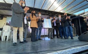 Prefeitura de Criciúma entrega 2ª etapa do Canal Auxiliar com a presença do ministro Rogério Marinho