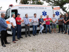 Prefeitura entrega duas novas ambulâncias para a Secretaria de Saúde