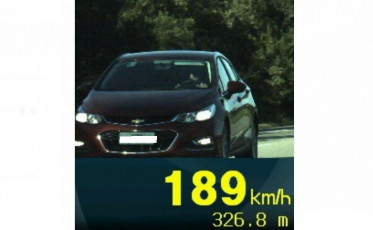 Mais abusos de velocidade na BR-101 Sul