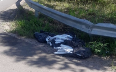 Trecho do Anel Viário bloqueado. A razão: explosivos