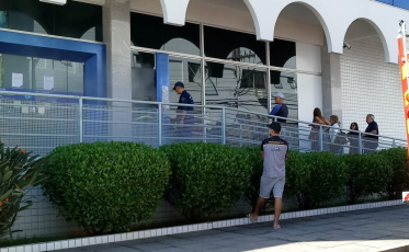 Alarme falso em agência da Caixa