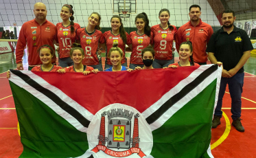 Criciúma conquista primeiro lugar no vôlei feminino e no futsal na Etapa Regional da Olesc