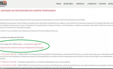 Secretaria de Estado da Educação inicia chamada de professores ACT para rede estadual de Ensino