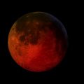Eclipse lunar total pinta o céu com Lua de Sangue