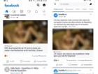 A pornografia invadindo postagens no Facebook