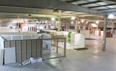 Estrutura da18ª Feira CasaPronta começa a ganhar forma