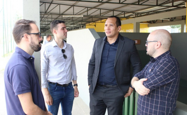 Presidente e diretores da Fesporte visitam Criciúma
