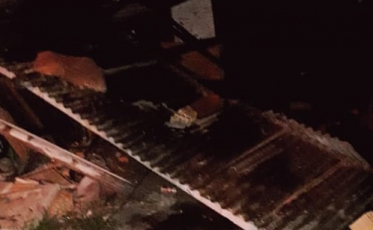 Residência é tomada pelo fogo em Balneário Gaivota