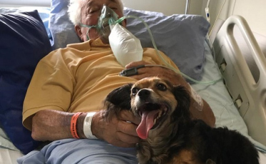 Paciente do Hospital São José recebe visita especial