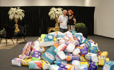 Mais de 3,5 mil fraldas no Mesas Decoradas