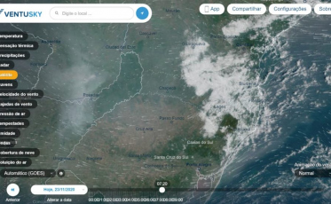 Fumaça de países vizinhos volta a predominar no oeste catarinense