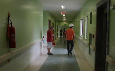 Últimos ajustes no Hospital Santa Catarina