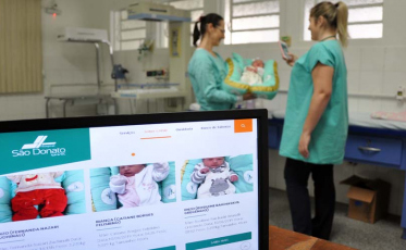 Bebês ganham boas-vindas no site do São Donato