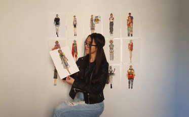 Acadêmica de Design de Moda leva Unesc/Senai a concurso de moda