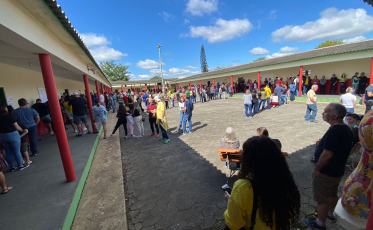 Manhã de movimentação intensa no Dia do Voto no Sul