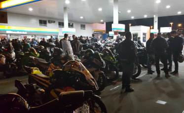 As motos nas ruas para homenagear Andrei (VÍDEO)