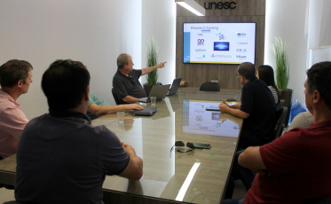 Pesquisadores da Irlanda fazem visita para estreitar laços com a Unesc