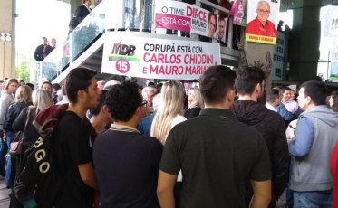 Sábado de convenção do MDB em Florianópolis