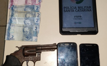 Polícia encontra arma de fogo e prende motorista embriagado