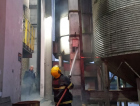 Incêndio atinge silo de arroz em Morro da Fumaça