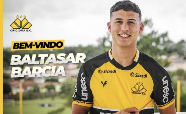 Baltasar Barcia é apresentado pelo Criciúma