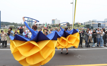 Confira uma galeria de fotos do desfile cívico em Criciúma