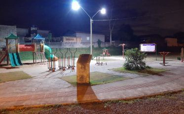 Praças recebem reforço na iluminação em Forquilhinha