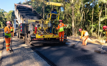 Corredor turístico no interior de SC ganha novo asfalto e se aproxima da entrega