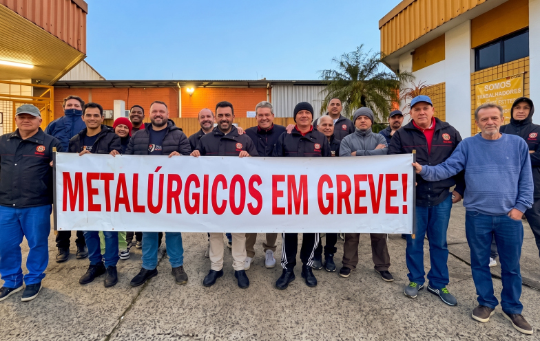 Greve dos metalúrgicos trava fábricas e aumenta tensão após meses de negociação em Criciúma