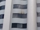 Princípio de incêndio em apartamento no Centro (VÍDEO)